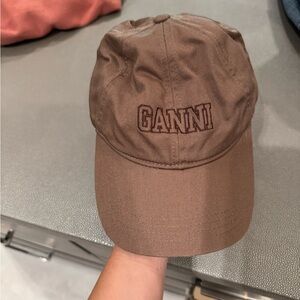 Ganni Brown Hat Casual Style